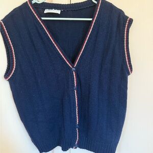 Classic Navy V-Neck Sweater Vest